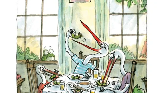 Immer wieder gibt der Autor der Illustratorin den Raum, eigene Bildgeschichten zu erzählen.