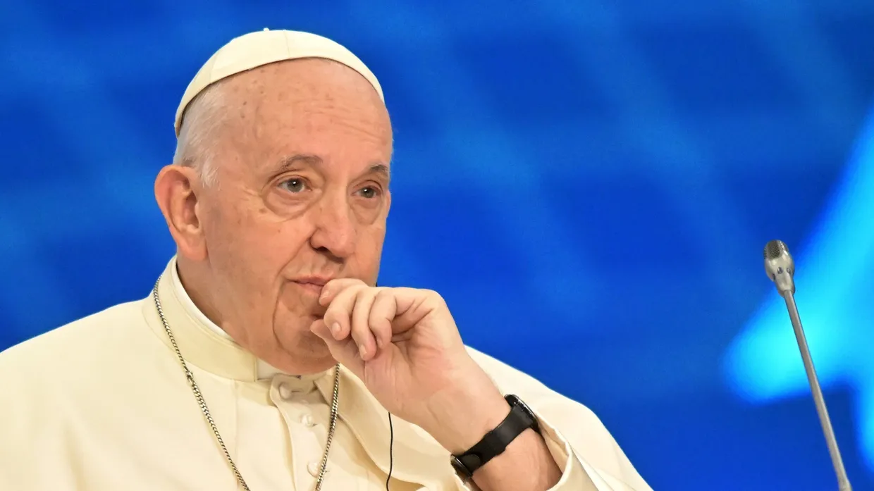 Papst Franziskus am Donnerstag auf dem Weltkongress der Religionen in der kasachischen Hauptstadt Nur-Sultan