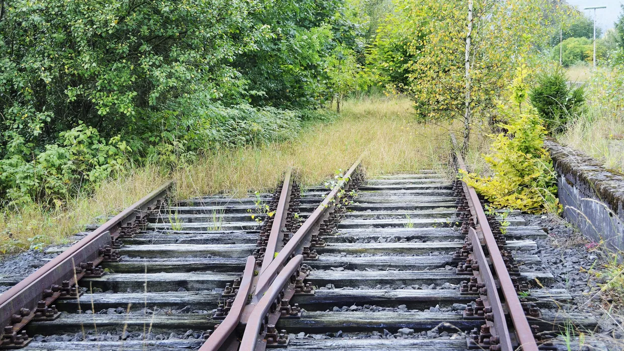 Auf dem Abstellgleis: Viele Schienen wurden abgeklemmt..