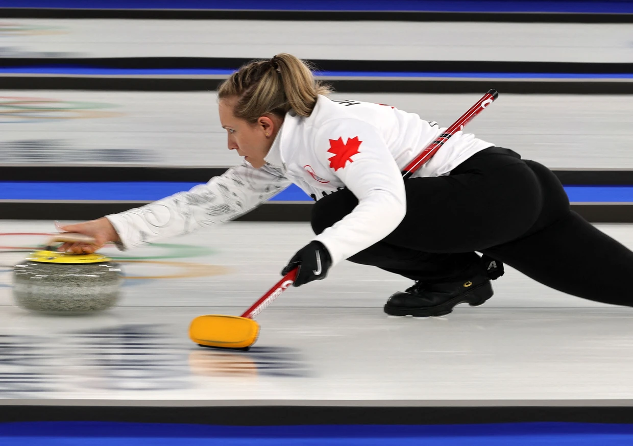 Mit heiligem Ernst dabei: Rachel Homan aus Kanada