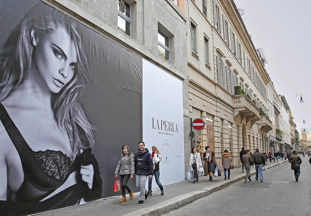 Geschäfte in Mailand: Die Mieten in der Via Monte Napoleone lagen vor einem Jahr noch oben.