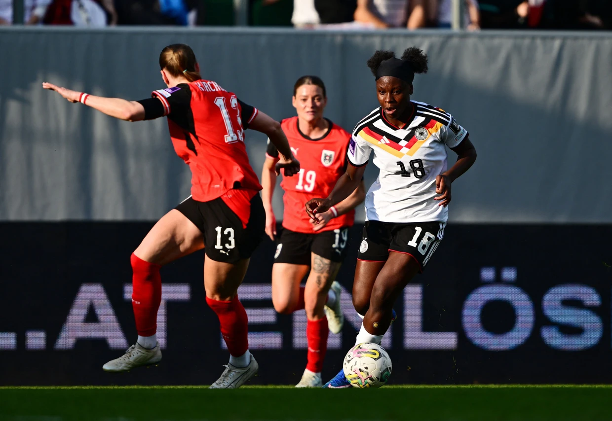 Unauffällig: Sturmspitze Nicole Anyomi.