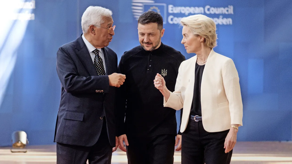 Costa, Selenskyj und von der Leyen am Donnerstag in Brüssel
