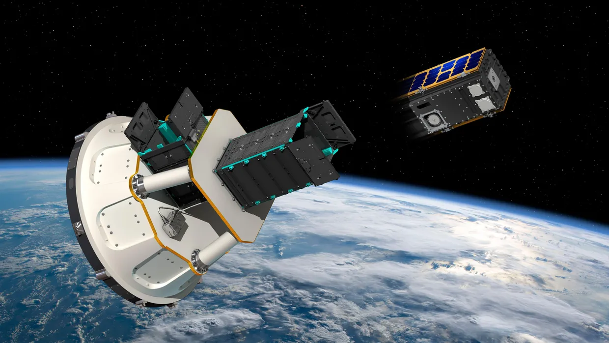 In der Umlaufbahn: Die ersten beiden Satelliten des Programms Celeste sind weniger als einen Meter groß.