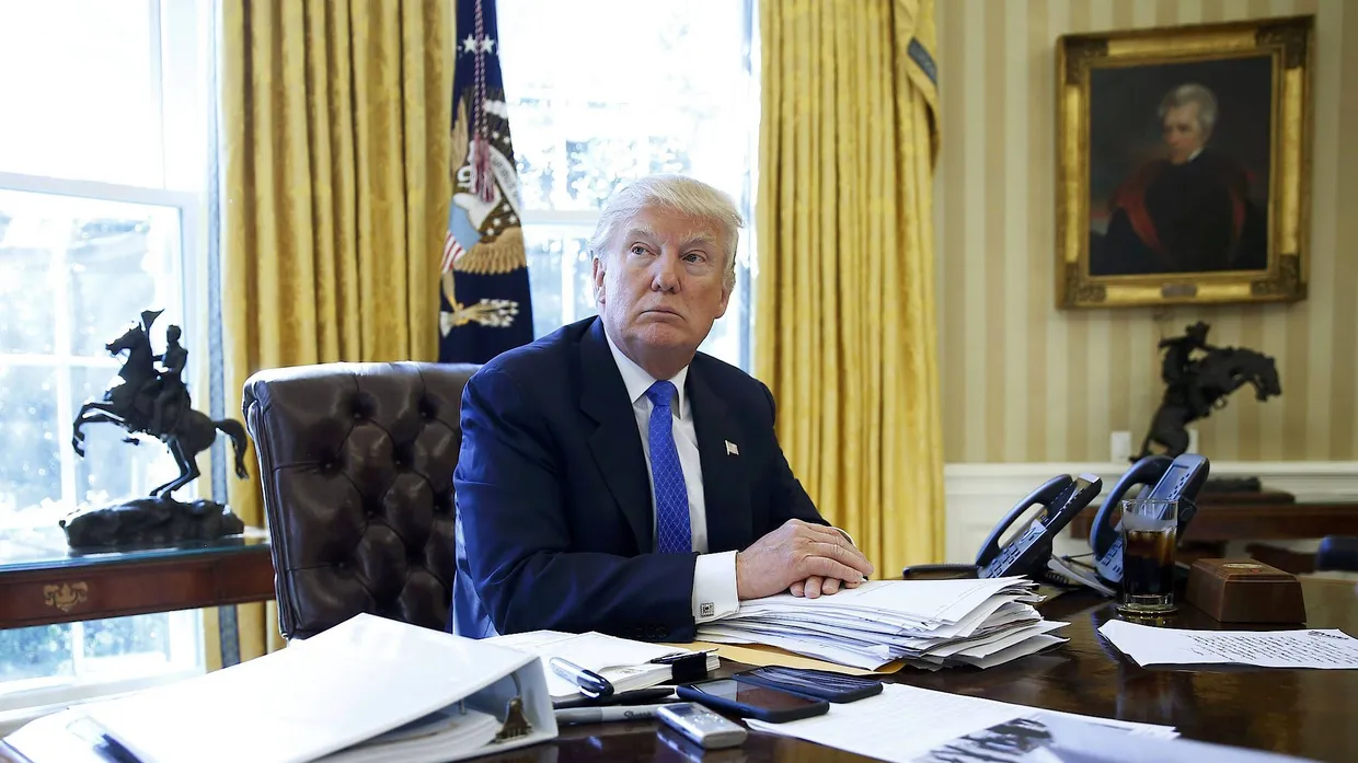 Zunehmend isoliert: der amerikanische Präsident Donald Trump im Oval Office