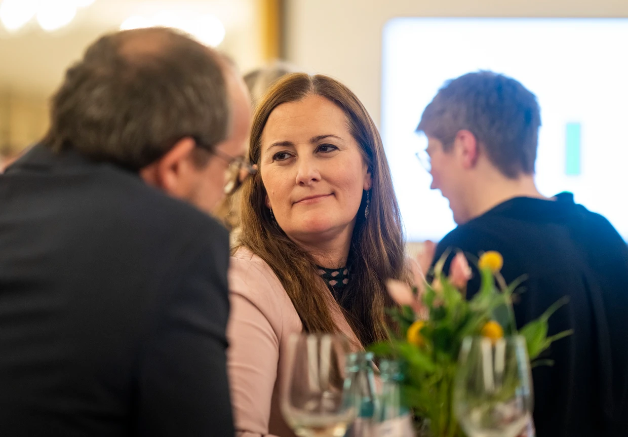 Hatten sich mehr erhofft: Janine Wissler im Gespräch mit Michael Müller (beide Die Linke)