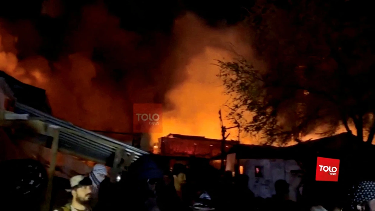 Aufnahme des Fernsehsenders Tolo News