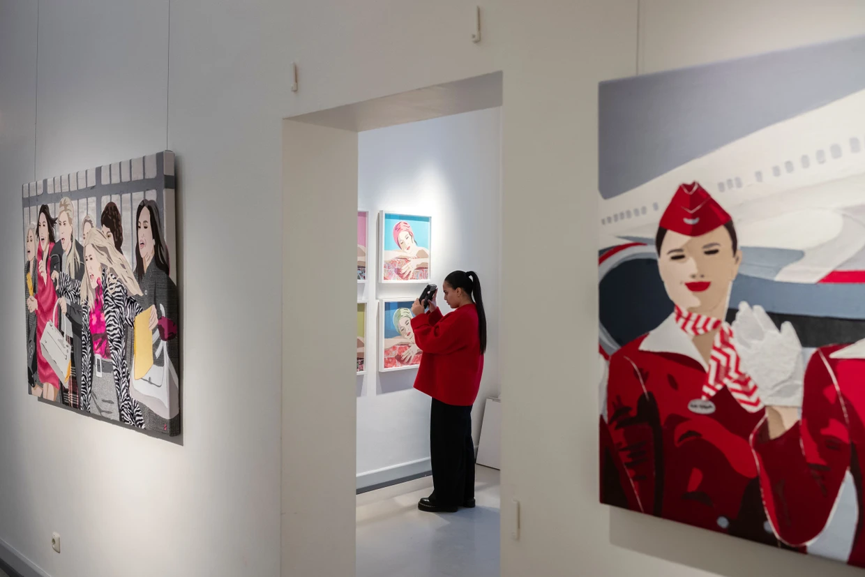 Blick in die Bad Sodener Ausstellung, die bis zum 22. Februar im Alten Badehaus zu sehen ist.