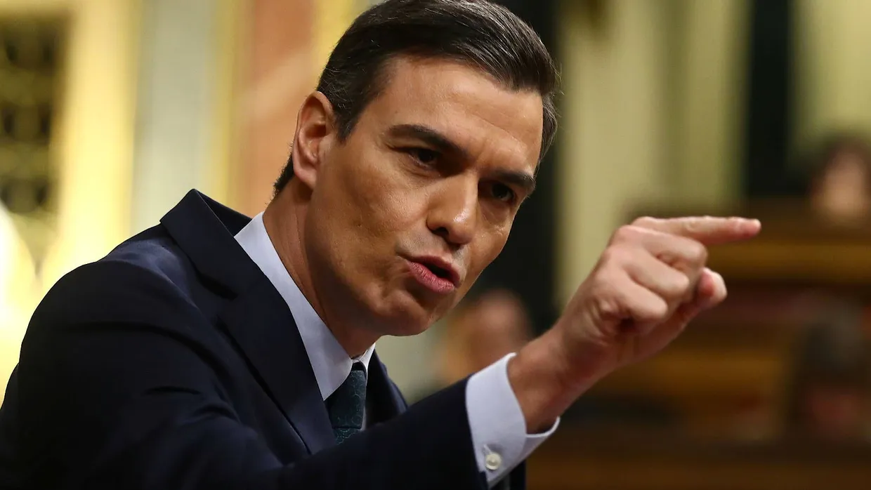 Der spanische Premierminister Pedro Sanchez während einer Parlamentsdebatte am 5. Januar 2020.