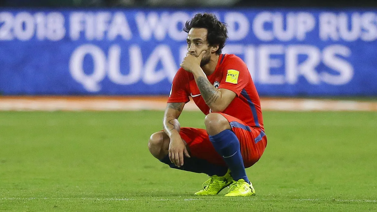Chile und Jorge Valdivia können es nicht fassen. Die WM 2018 findet ohne sie statt.