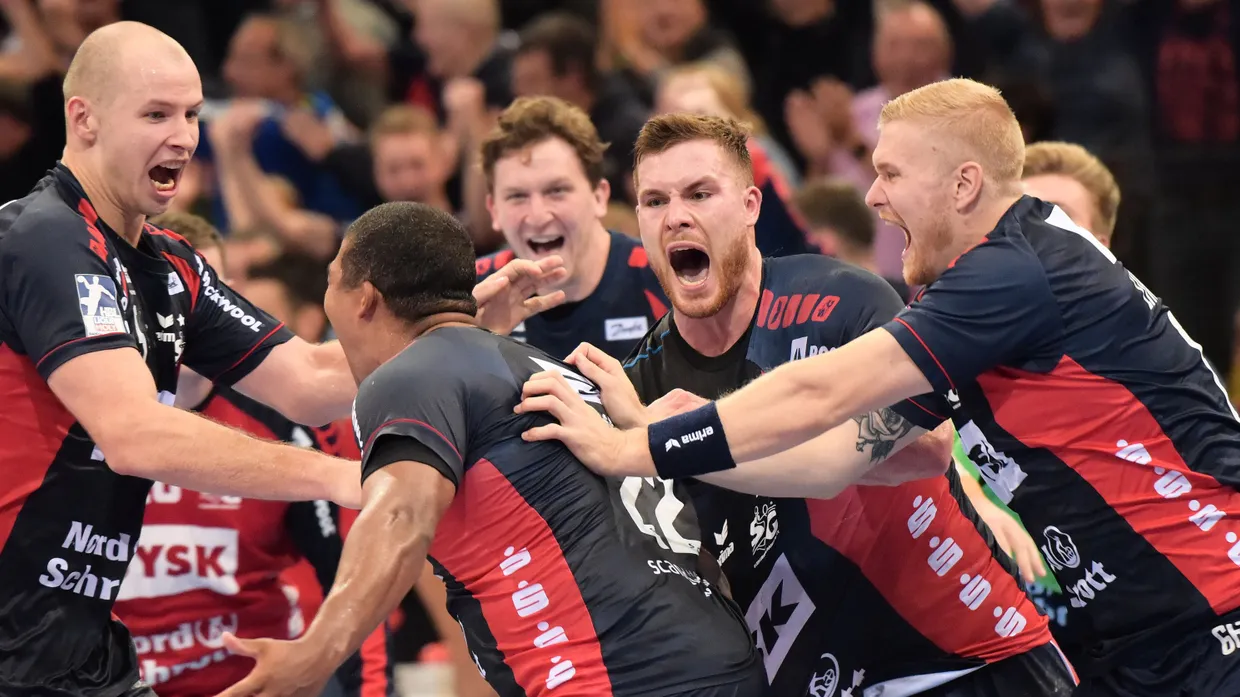 Grund zur Freude für Flensburgs Spieler