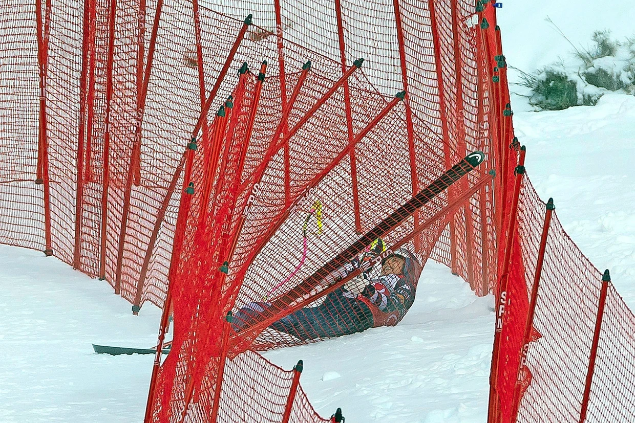 Nicht das Ende? In der letzten Weltcup-Abfahrt vor den Olympischen Winterspielen war Lindsey Vonn schwer gestürzt.