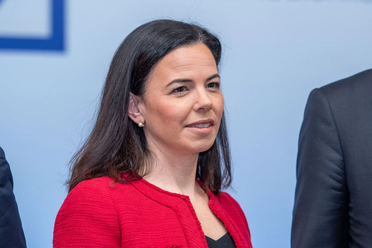 Christiana Riley im Januar 2020 auf der Bilanzpressekonferenz der Deutschen Bank