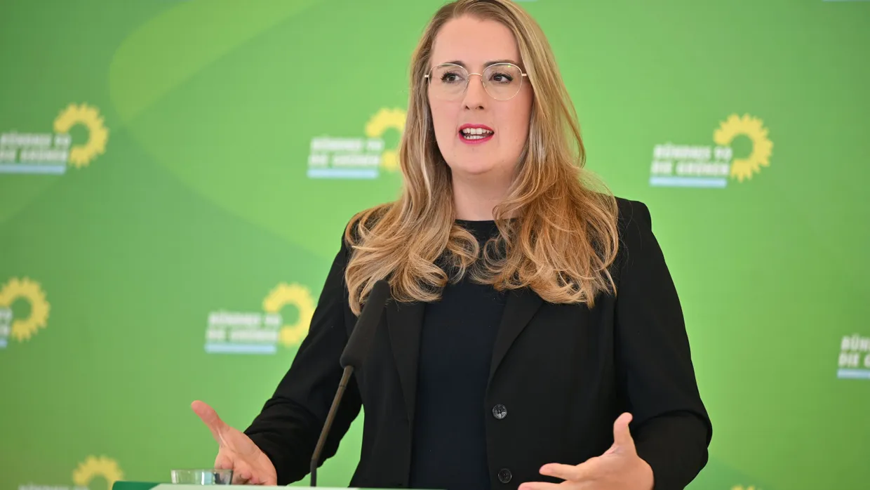 Die Grünen-Fraktionsvorsitzende Katharina Dröge im Oktober in Berlin