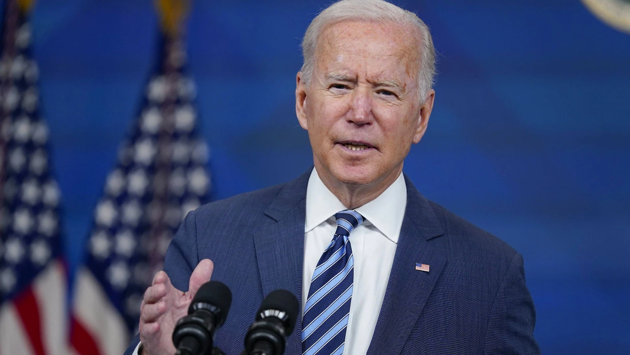 US-Präsident Joe Biden während einer Pressekonferenz im Weißen Haus