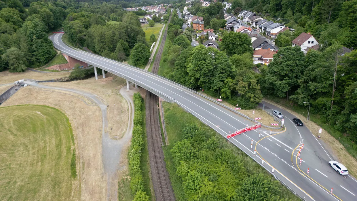 Die Zeller Brücke in Bad König im Odenwald wurde im vergangenen Jahr abgerissen.