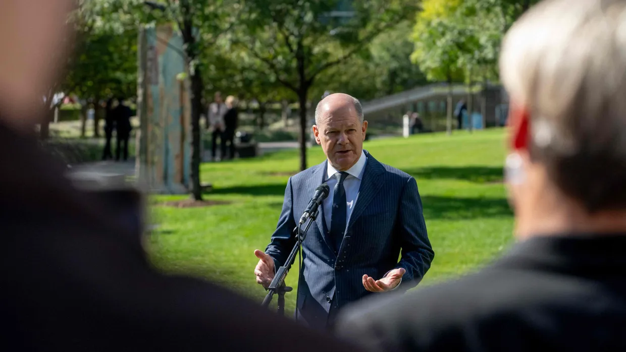 Am Wahltag in New York: Kanzler Olaf Scholz