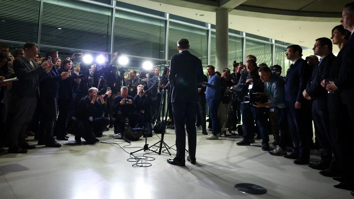 Finanzminister Christian Lindner am Mittwochabend im Reichstag.