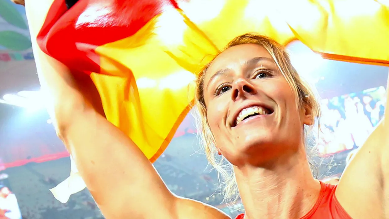 Sie setzte den goldenen Schlusspunkt: Katharina Molitor