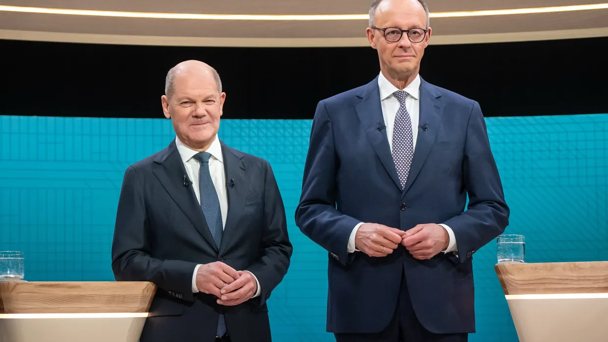 Liegen in wirtschaftlichen Fragen mitunter weit auseinander: Olaf Scholz und Friedrich Merz.