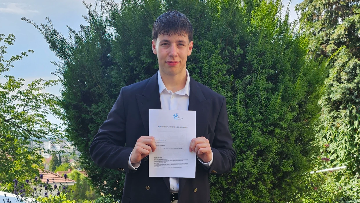 900 points in the Abitur: student Alexander Jorias