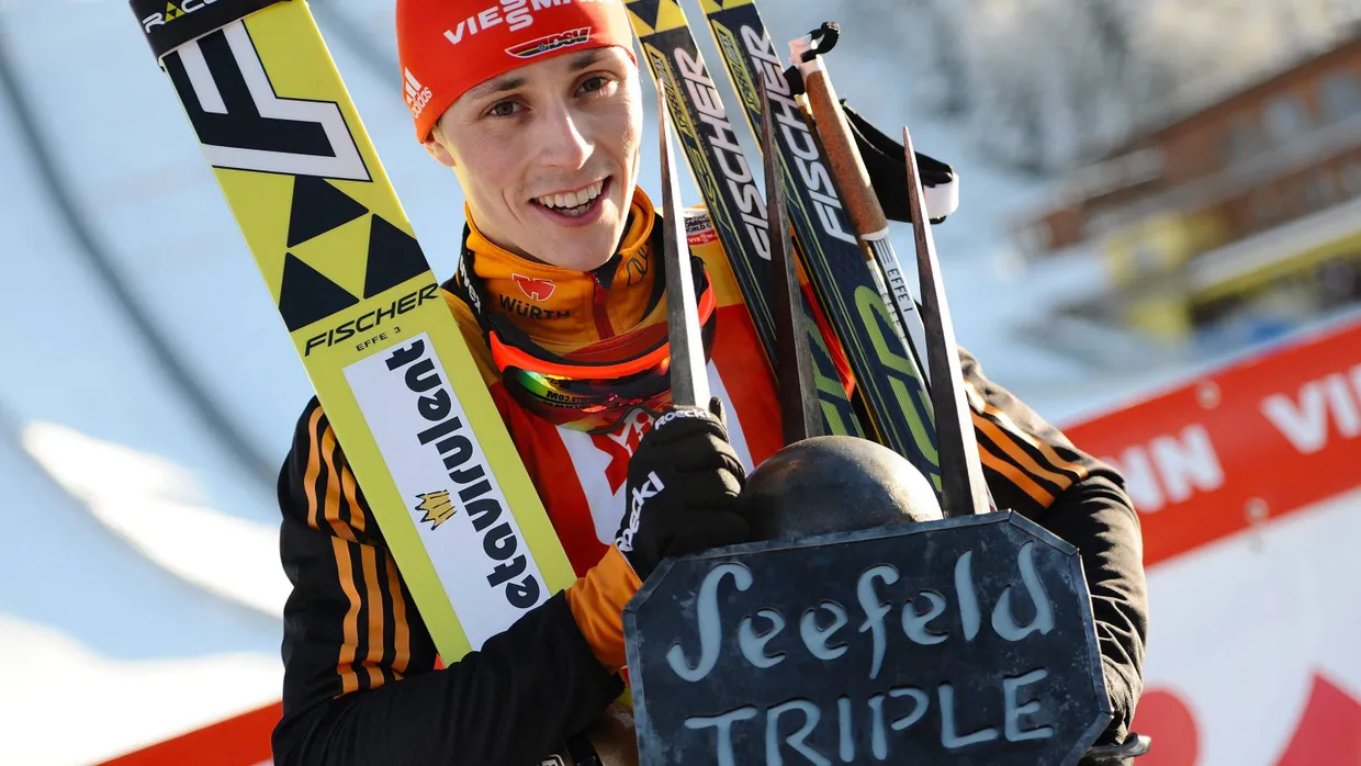 Schafft Eric Frenzel das Triple in Seefeld auch in diesem Jahr? 2015 ist es ihm schon einmal geglückt