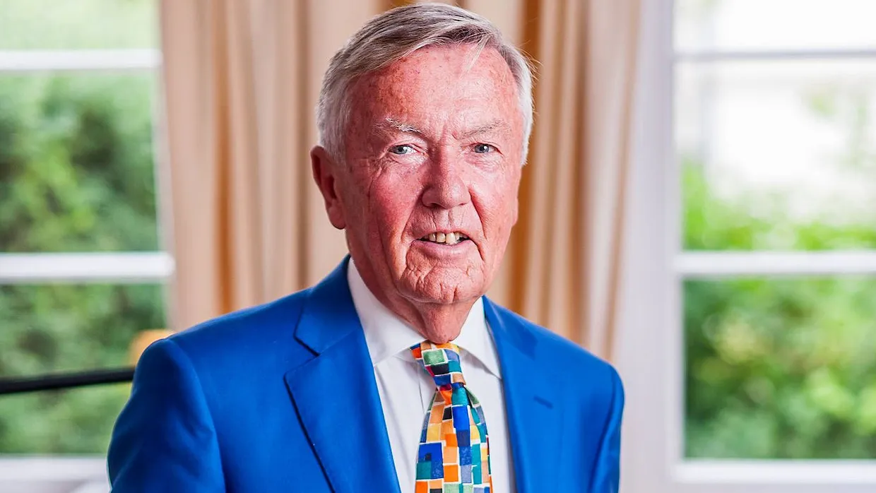 Andreas von Schoeler in seinem Privathaus in Frankfurt im Juli 2020