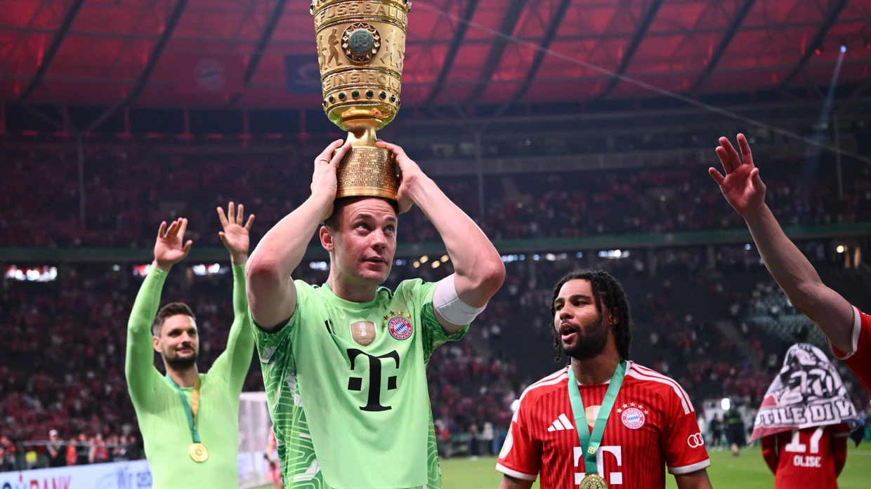 Schon wieder zu Späßen aufgelegt: Bayern-Keeper Manuel Neuer