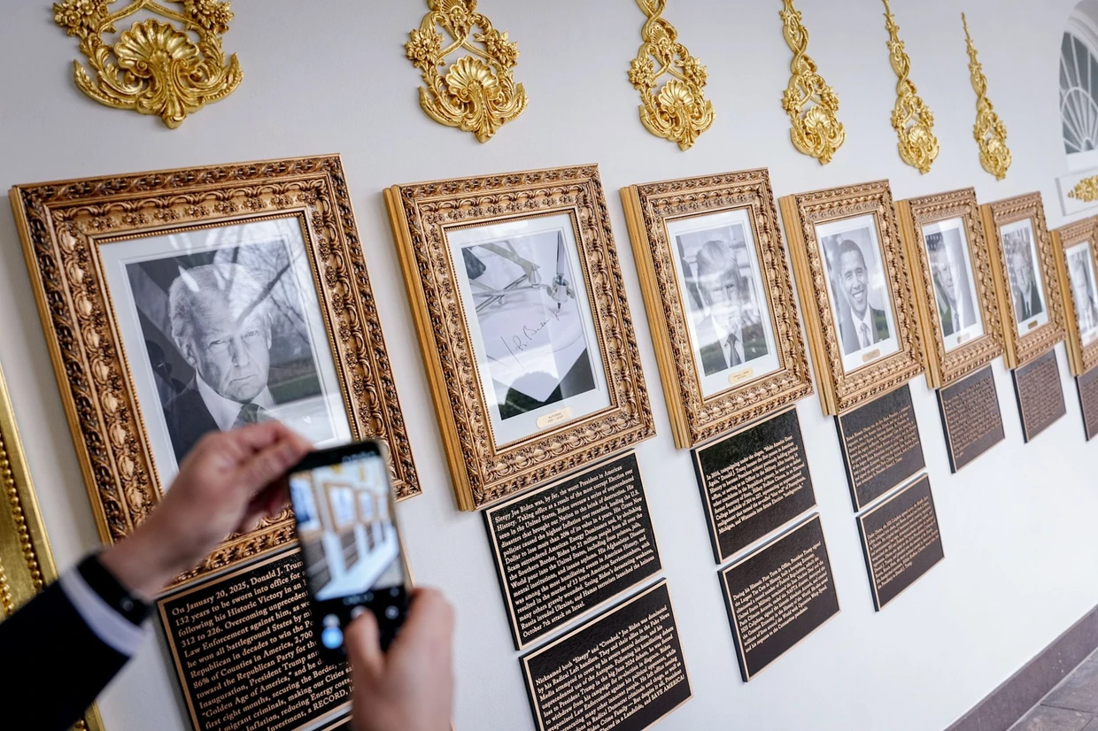 Eine Bildergalerie im Weißen Haus