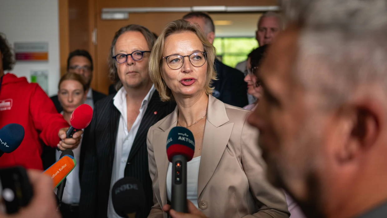 Wagenknechts innerparteiliche Gegenspielerin: Katja Wolf