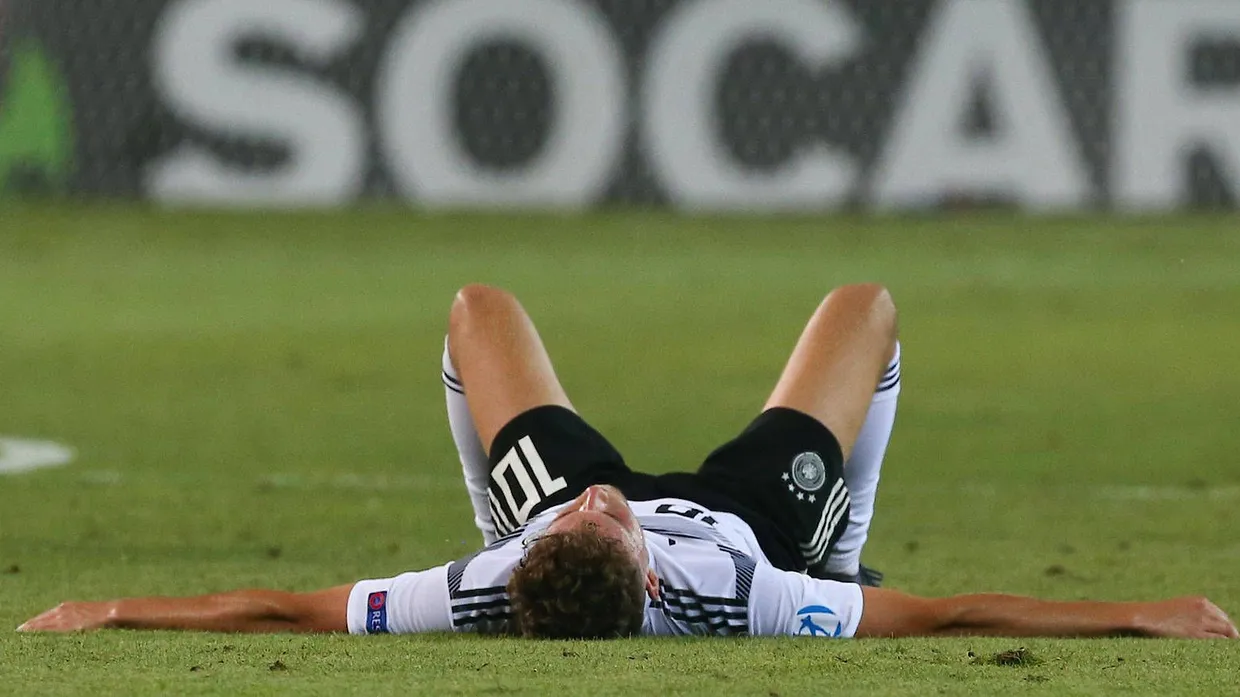 Konnte der Niederlage nichts entgegensetzen: Deutschlands Junioren-Nationalspieler Luca Waldschmidt nach dem verlorenen Finale