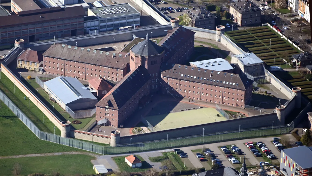 Luftbild der JVA Bruchsal