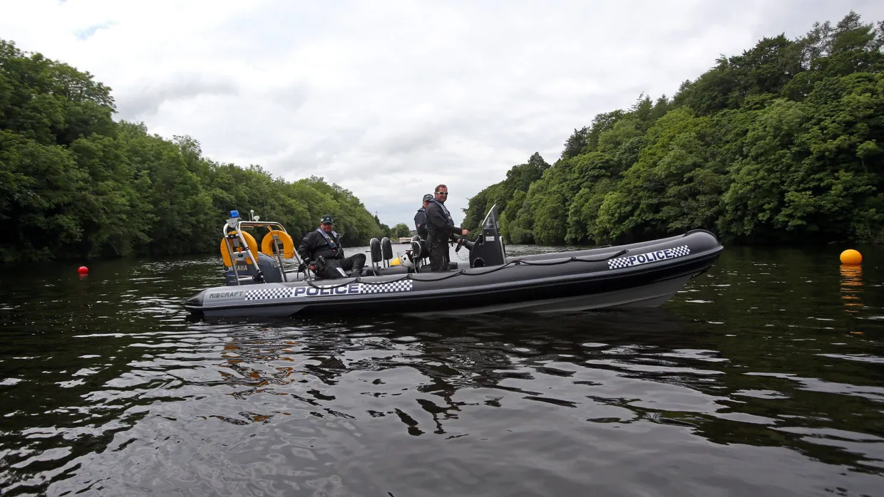 Schwere Bewachung am Lough Erne