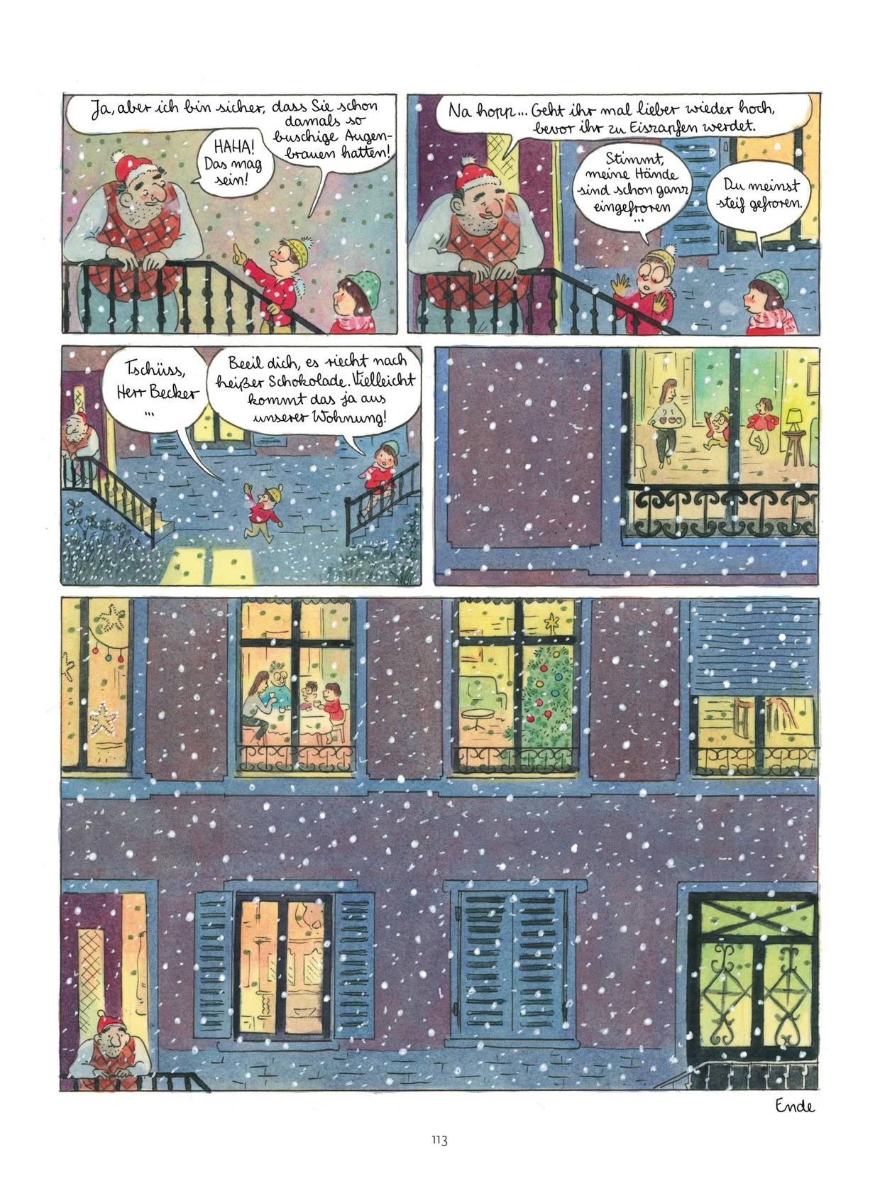 Ventana trasera, pero nada como Hitchcock: página 113 del cómic de Camille Jourdy