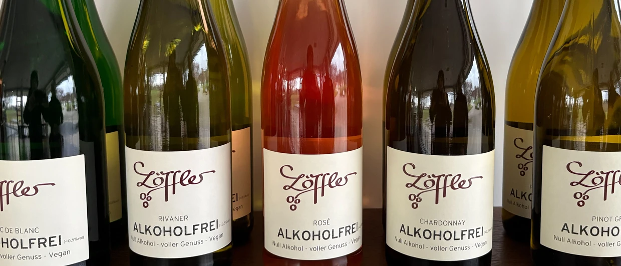 Zum Sortiment des Weinguts Löffler gehören 15 Prozent alkoholfreie Weine.