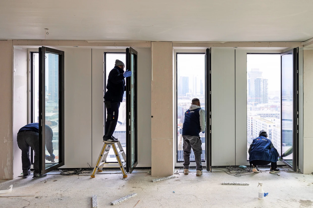 Die Arbeiten laufen.