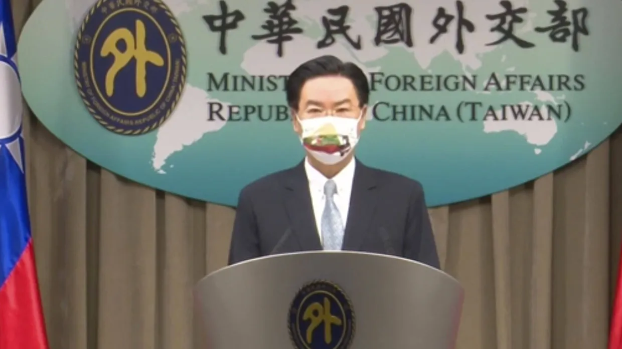 Der taiwanische Außenminister Joseph Wu am 10. August