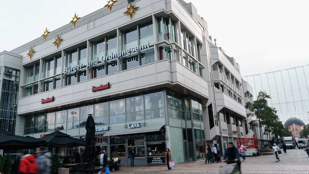 Ist auch eine Adresse der Stadtverwaltung: Luisencenter in Darmstadt