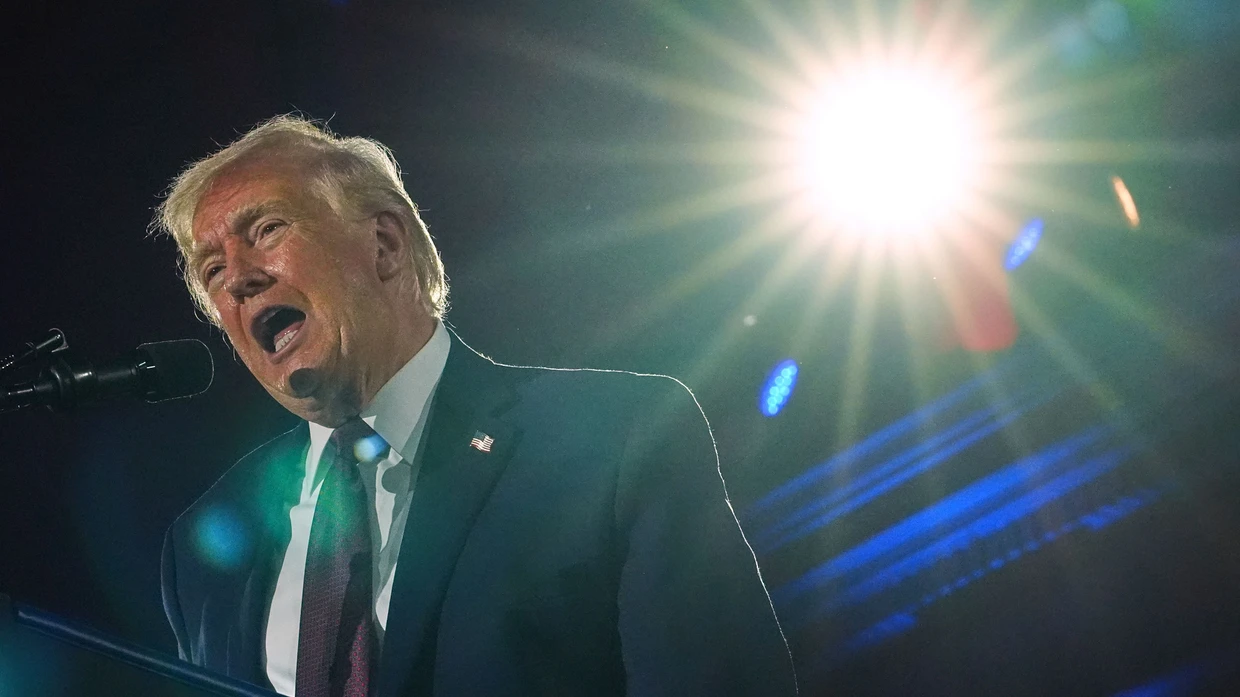 US-Präsident Donald Trump beim jährlichen Fundraising-Dinner des National Republican Congressional Committee (NRCC) in der Union Station in Washington.