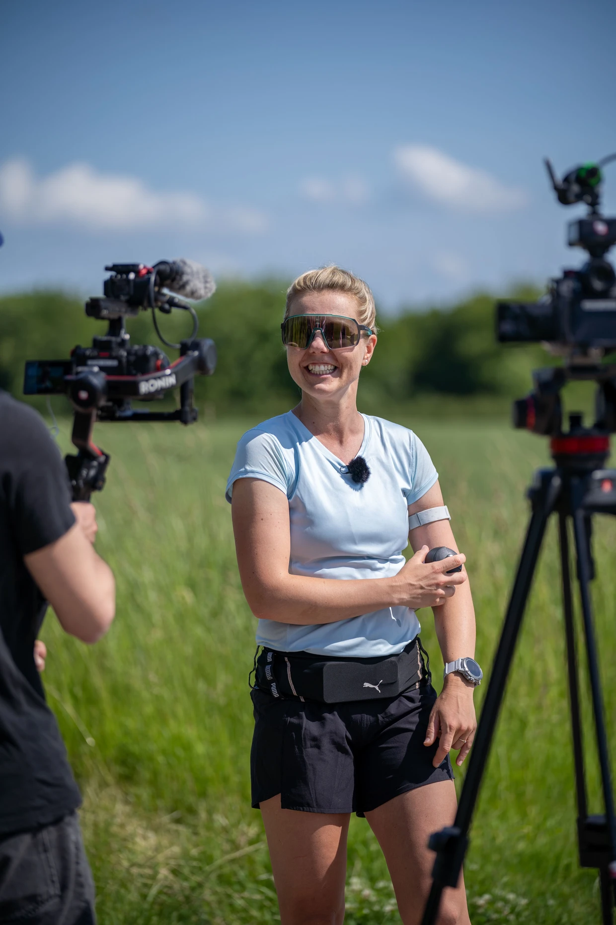 Das Laufen ist längst ihr Beruf. Der Städtetrip soll auch als Dokumentarfilm in die Kinos kommen.