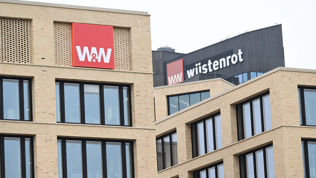 Die Zentrale der Wüstenrot- und Württembergische-Gruppe (W&W)  in Kornwestheim.