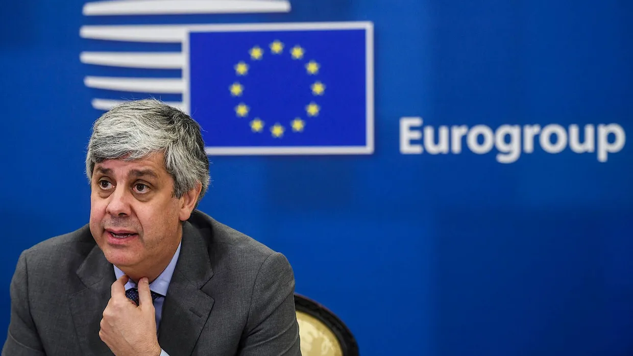 Eurogruppen-Chef Mário Centeno am Donnerstag in Brüssel während einer Pressekonferenz