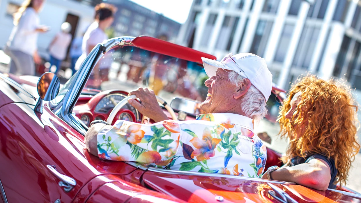 Oldtimer-Fan in Köln