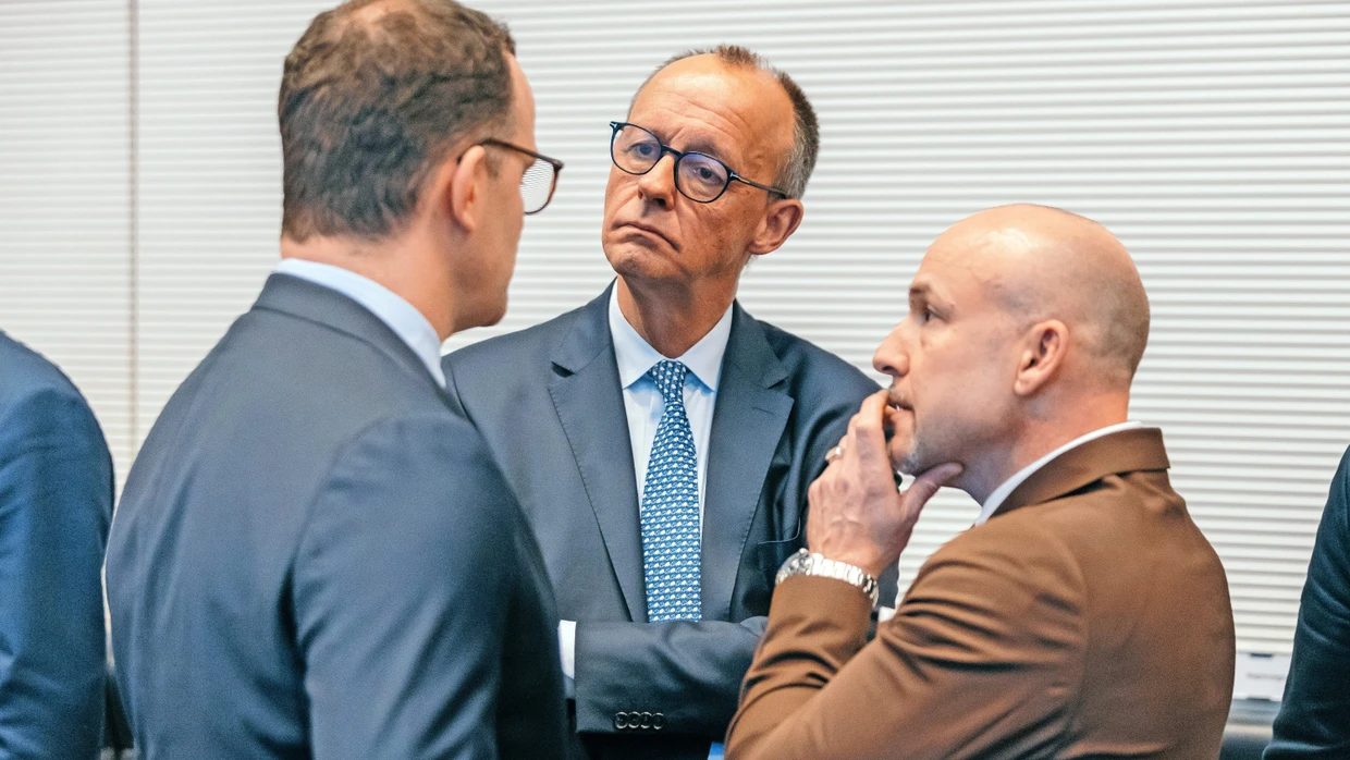 Jens Spahn, Friedrich Merz und Alexander Hoffmann