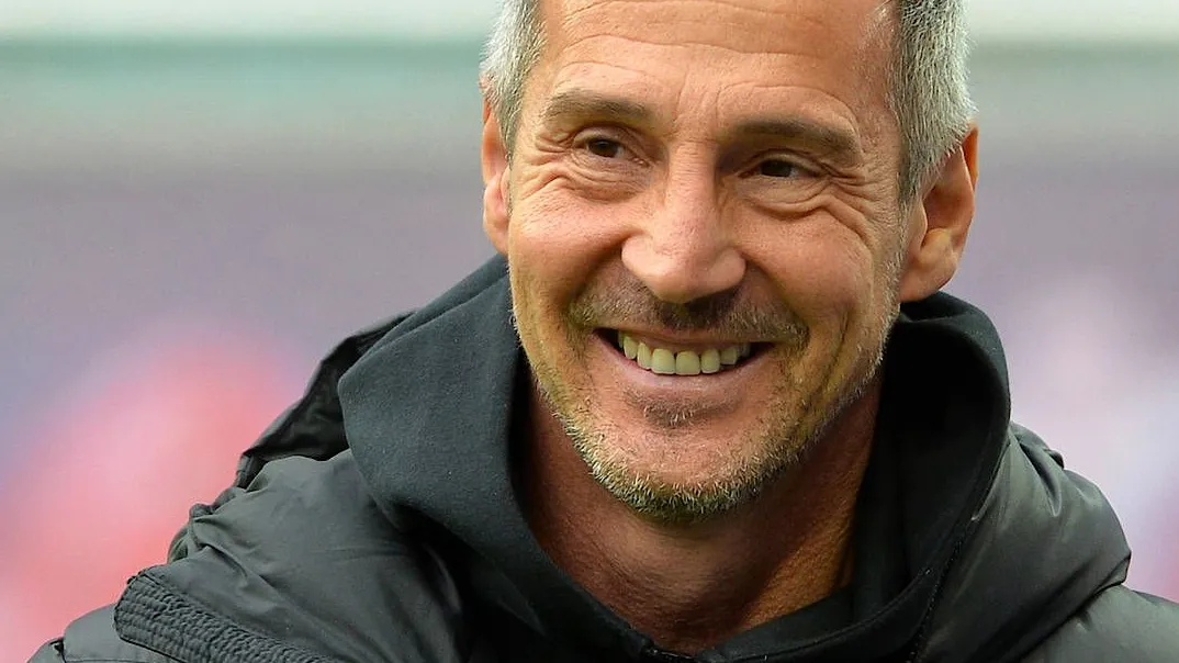 Die Zukunft von Eintracht-Trainer Adi Hütter liegt in Mönchengladbach.