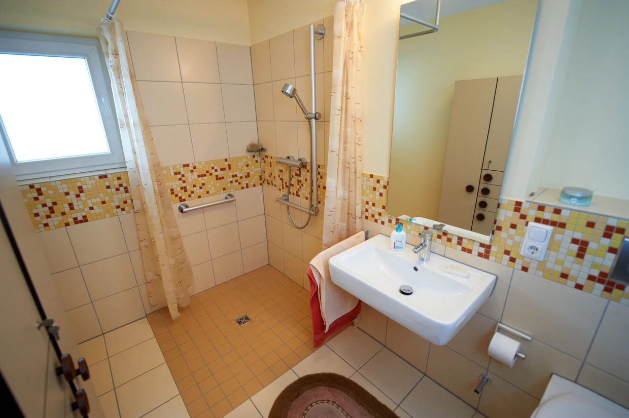 Handgriffe, schwellenlose Dusche: Solche Umbauten werden vom Staat bezuschusst.