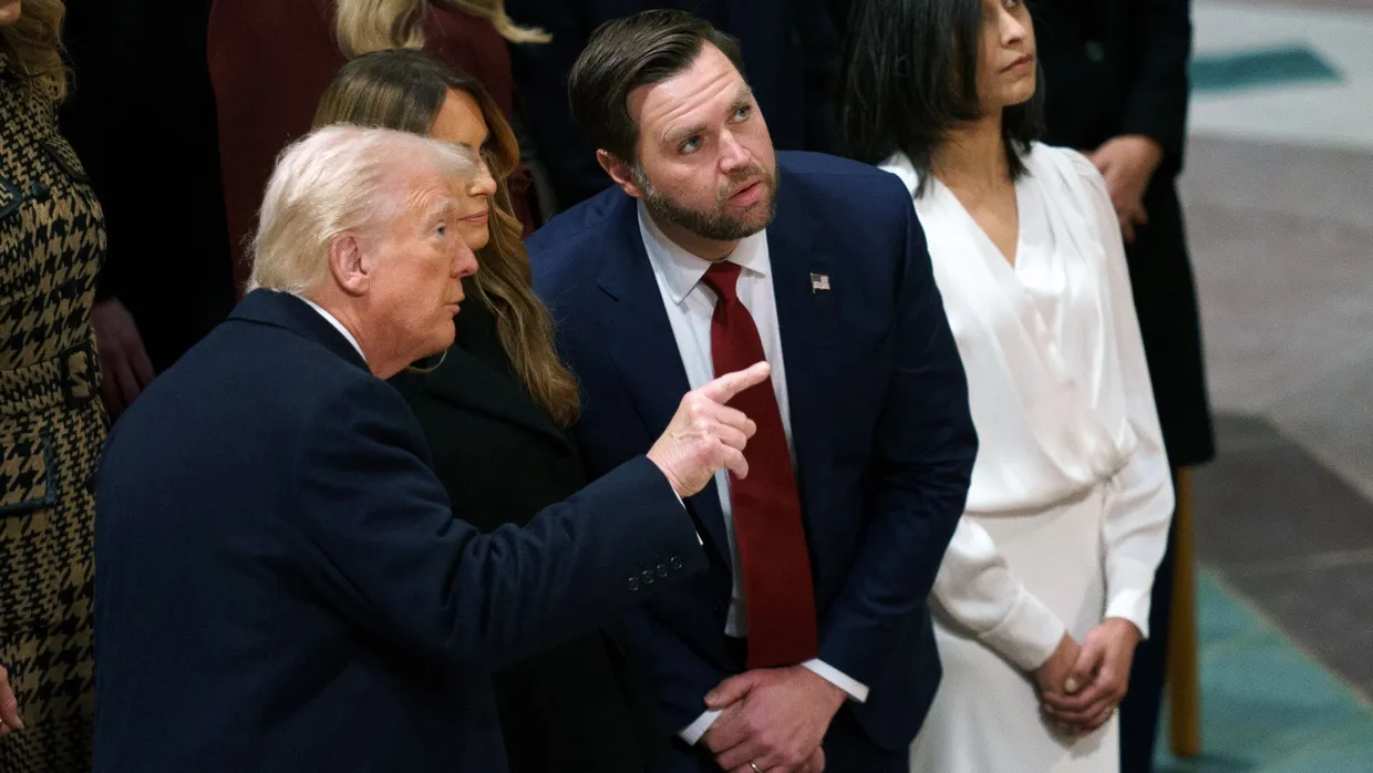 Trump und Vance in der Washington National Cathedral