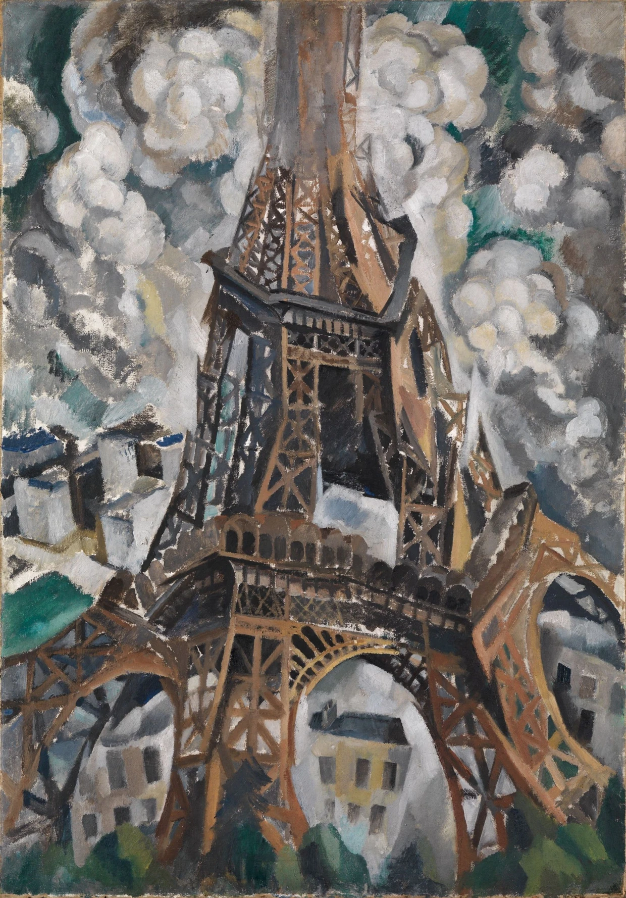 Formrhythmus des Kubismus: Robert Delaunay: „Der Eiffelturm“, 1909–1911