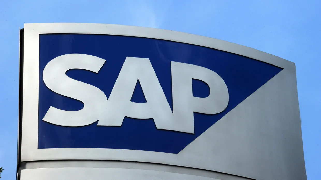 SAP-Logo am Konzernsitz in Walldorf