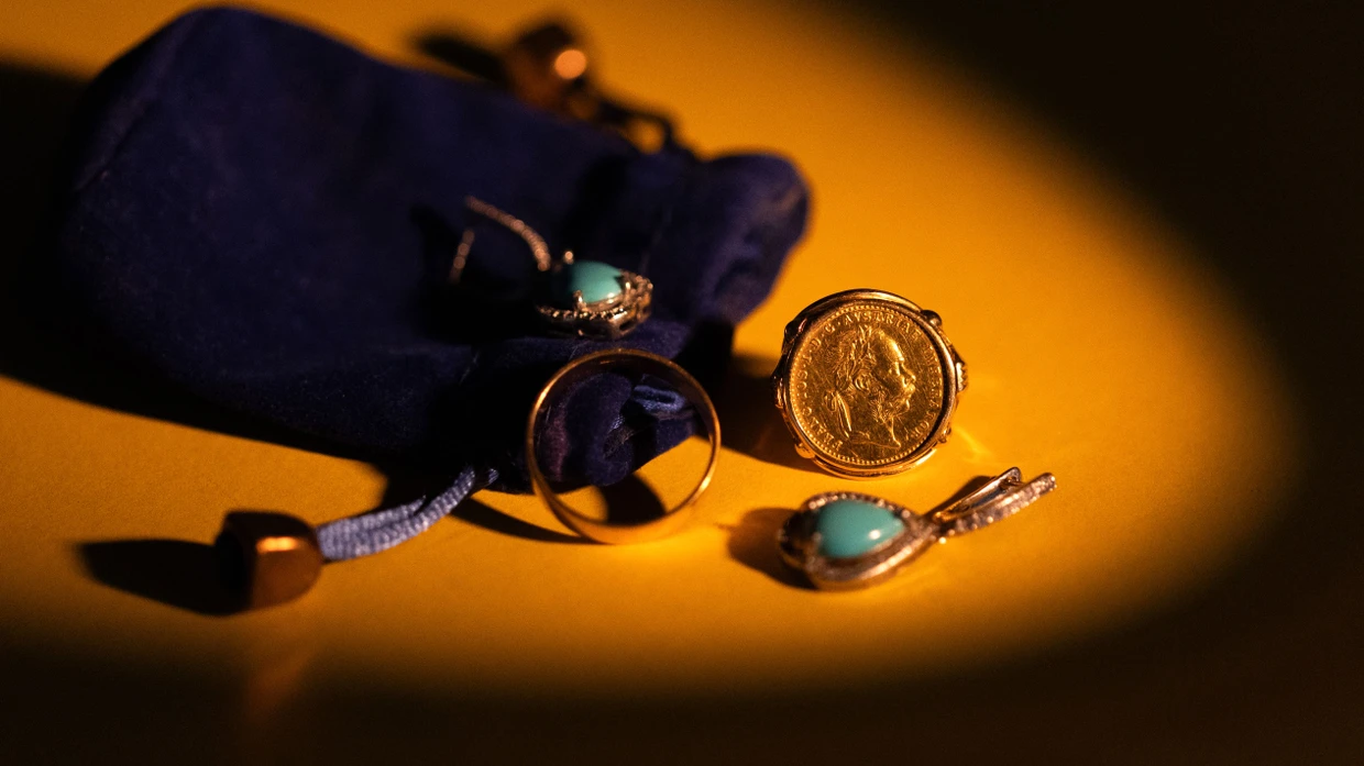 Edelmetalle schmücken nicht nur Menschen, sondern auch das Depot von Daniel Walther.